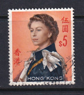 Hong Kong: 1962/73   QE II     SG208c      $5   [Glazed]   Used - Usados