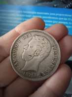 Moneda 5 Pesetas Amadeo De Saboya 1871 - To Identify