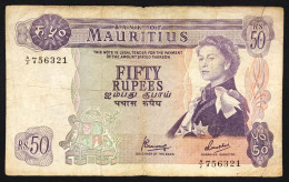 MAURICE  MAURITIUS 50 RUPIE 1967 Pick#33c Taglietti Lotto.4757 - Maurice