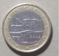 2000 -  FINLANDIA   - MONETA IN EURO  - DEL VALORE DI 1,00  EURO  - USATA - Finland