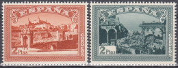 ESPAÑA 1937 Nº SH-836/837 NUEVO, SIN FIJASELLOS - Unused Stamps