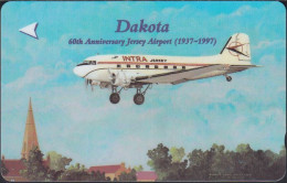 Jersey - 168 - 60th Anniversary Airport - Dakota - Airplane - Flugzeug - £2 - 55JERB - Jersey En Guernsey