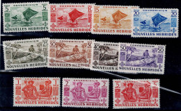 NEW HEBRIDES 1953 LOCAL PICTURES  MI No 152-62  MNH VF!! - Neufs