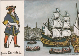 Ci – CPM Illustrée Du Corsaire Jean DOUBLET (Carte De Visite Des éditions Artaud à Carquefou) - Carquefou