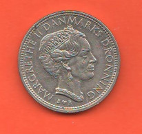 10 Krone 1979 Denmark Queen Margrethe II° Dronning Nickel Coin Danimarca - Danemark