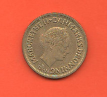 20 Krone 1990 Denmark Queen Margrethe II° Dronning Nickel Coin Danimarca - Danemark