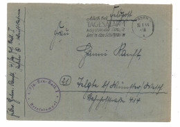 POSEN - POSEN STADT, Postgeschichte, Feldpost-Brief 1944, Flg. Ers. Batl. - Posen