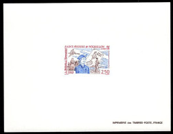 ST. PIERRE & MIQUELON(1992) Le Baron De L'Esperance. Deluxe Sheet. Scott No 584. - Imperforates, Proofs & Errors