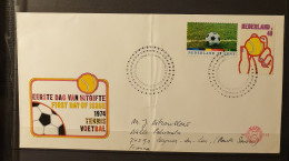 01 - 24 // Holland - Thématique Football - Tennis - Lettre FDC à Destination De La France - Brieven En Documenten