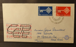 01 - 24 // Holland - Thématique Europa 1968 - Lettre FDC à Destination De La France - - Lettres & Documents