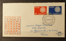 01 - 24 // Holland - Thématique Europa 1970 - Lettre FDC à Destination De La France - - Lettres & Documents