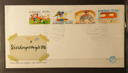 01 - 24 // Holland - Thématique Enfants - Dessins  - Lettre FDC Kinderpostzegel 1976 - Covers & Documents