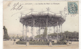 49. ANGERS .CPA COLORISEE.. LOT DE 2 CARTES. . LE JARDIN DU MAIL . LE KIOSQUE. ANNEE 1904 + TEXTE - Champtoceaux