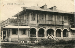 GUYANE CARTE POSTALE -CAYENNE -L'ECOLE MATERNELLE DEPART CAYENNE 13 MARS 27 GUYANE FRANCAISE POUR LA FRANCE - Covers & Documents