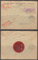 Finland. Stamps Sc. 94 On Registered Express Letter Label No. 516, Sent From Helsingfors To Stettin On 21.04.1920 - Cartas & Documentos