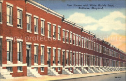 11807256 Baltimore_Maryland Row Houses White Marble Steps  - Autres & Non Classés