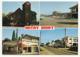 77 - MITRY MORY - Multi Vues : Gare, Eglise N.D. De St Ange, Café Tabac SEGURET - Productions Photofrance - Mitry Mory