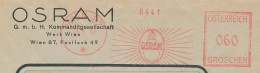 Meter Cover  Austria 1950 - OSRAM - Bulb Lamp - Elektrizität