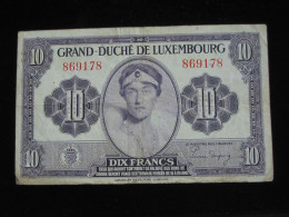LUXEMBOURG - 10 Dix Francs 1944 - Grand Duché De Luxembourg   **** EN ACHAT IMMEDIAT **** - Luxemburgo