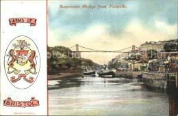 11777828 Hotwells Suspension Bridge Steamer Arms Of Bristol Haengebruecke Wappen - Bristol