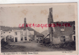 88- ETIVAL CLAIREFONTAINE - ENTREE  GUERRE 1914-1915-  RUINES DU CAFE DU CENTRE - Etival Clairefontaine