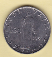 50 LIRE 1955 FDC VATICANO PIO XII - Vatican