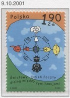 2001 Poland World Day Of The Post - Dialogue Between Civilizations, Competition, Design, Globe, Earth Mi 3926 MNH** - Poste