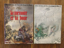 (BD) Geste De Gilles De Chin Et Du Dragon De Mons En Deux Tomes De Ptiluc. Editions Vents D'Ouest. 1989/1990 - Andere & Zonder Classificatie
