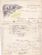 VP 80  FACTURE MIEL RUCHES APICULTURE GARIEL QUAI DE LA MEGISSERIE PARIS 1916 - Invoices