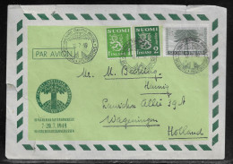 Finland. 3rd World Forestry Congress: Helsinki, Finland, 1949.  Philatelic Air Mail Aerogram With Special Cancellation. - Briefe U. Dokumente