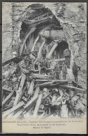 WORLD WAR 1 FRANCE  PROPAGANDA POSTCARD HIAUCOURT VILLE FRANCAISE RECONQUISE LES AMERICAINES RUINES DE I` EGLISE RARE - Weltkrieg 1914-18