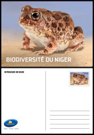 NIGER 2023 - STATIONERY CARD - FROGS FROG TOAD TOADS GRENOUILLES GRENOUILLE AMPHIBIANS AMPHIBIENS - Grenouilles