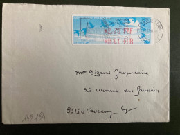 LETTRE VIGNETTE 2,70 FRF 0,41 EUR OBL.MEC.27 07 99 95 TAVERNY PPAL VAL D'OISe - 1990 « Oiseaux De Jubert »