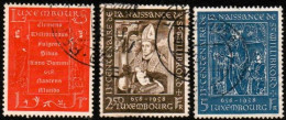 LUXEMBURG,LUXEMBOURG 1958, MI 583-585 ,YT 542 - 544, 1300 GEBURTSTAG DES HL. WILLIBRORD, GESTEMPELT, OBLITERE - Used Stamps