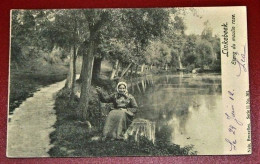 LINKEBEEK  -  L'etang Du Moulin Rose        -   1902  - - Linkebeek