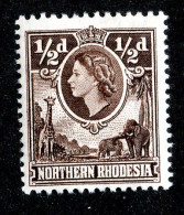 852 BCXX 1953 Northern Rhodesia Scott #61 MLH* (offers Welcome) - Nordrhodesien (...-1963)