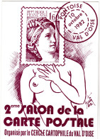 Illustration QUENTIN Etienne  - 2ème Salon Carte Postale Pontoise  -  CPM 10,5x15 TBE  1982 Neuve - Quentin