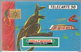 CARTE-PUCE-PRIVEE-PUBLIC-50U-EN249-SO3-12/91-HOLLYWOOD-WALLABIE-R° Mat--V°PN° A 1B5640-Utilisé-TBE - 50 Unidades