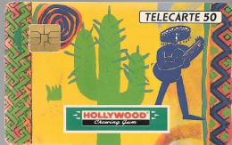 CARTE-PUCE-PRIVEE-PUBLIC-50U-EN247-SO3-12/91-HOLLYWOOD-MEXICO-R° Mat--V°PN° A 1B5638-Utilisé-TBE - 50 Unités   