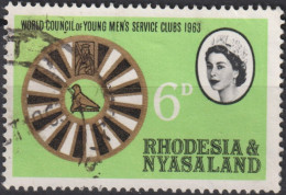 1963 Rhodesien & Nyasaland ° Mi:GB-RH 50, Sn:GB-RH 189, Yt:GB-RH 49, African “Round Table” Emblem - Rhodesia & Nyasaland (1954-1963)