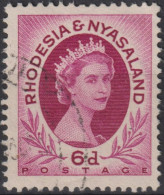 1954 Rhodesien & Nyasaland ° Mi:GB-RH 8, Sn:GB-RH 147, Yt:GB-RH 7, Queen Elizabeth II (1926-2022) - Rhodésie & Nyasaland (1954-1963)