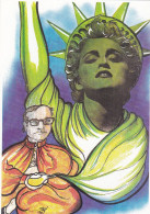 QUENTIN Etienne - Carte Personnelle J Mathiot - Statue De La LIBERTE - Maryline Monroe - CPM 10,5x15 TBE 1988 Dédicacée - Quentin