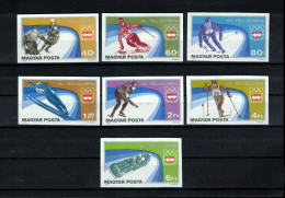 Hungary 1975 Olympic Games Innsbruck Imperforated Set Postfrisch / MNH - Invierno 1976: Innsbruck