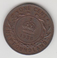 New Founland, 1 Cent. 1936 Km # 16 - Canada