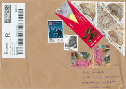 Spain Registered Cover From Madrid (SUC67) To Northampton UK - Briefe U. Dokumente