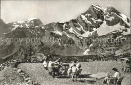 11758958 Braunwald GL Berghaus Gummen Terrasse Toedi Ortstock Braunwald - Autres & Non Classés