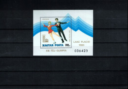 Hungary 1979 Olympic Games Lake Placid Perforated Block Postfrisch / MNH - Inverno1980: Lake Placid