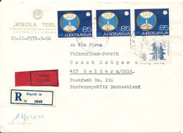 Yugoslavia Registered Cover Sent Express To Germany 10-11-1967 - Briefe U. Dokumente