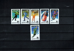 Hungary 1987 Olympic Games Calgary Perforated Set Postfrisch / MNH - Inverno1988: Calgary