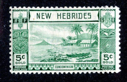 879 BCXX 1938 New Hebrides Br Scott #50 MLH* (offers Welcome) - Ungebraucht